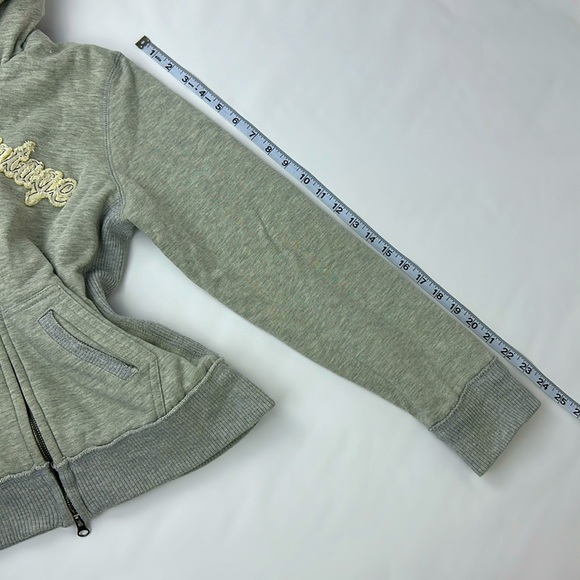 Freedom 2 Be American Vintage 2 way Zip Hoodie Jacket. Sherpa Lined. X-Large. - Picture 3 of 10